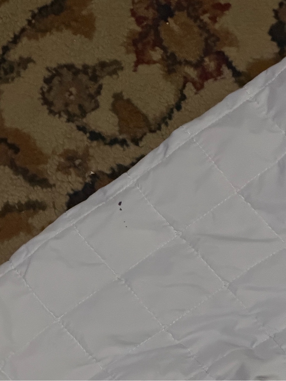 Hurley Brown and White Two Toned Quilted Zip Up Jacket - Picture 4 of 4